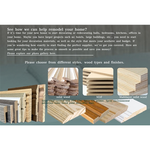 Wooden decoratitive molding